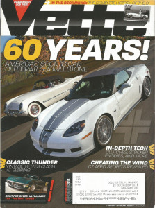 VETTE 2013 SEPT - ZR2, C1 HISTORY, C7 AERODYNAMICS, C1 DRAG RACER